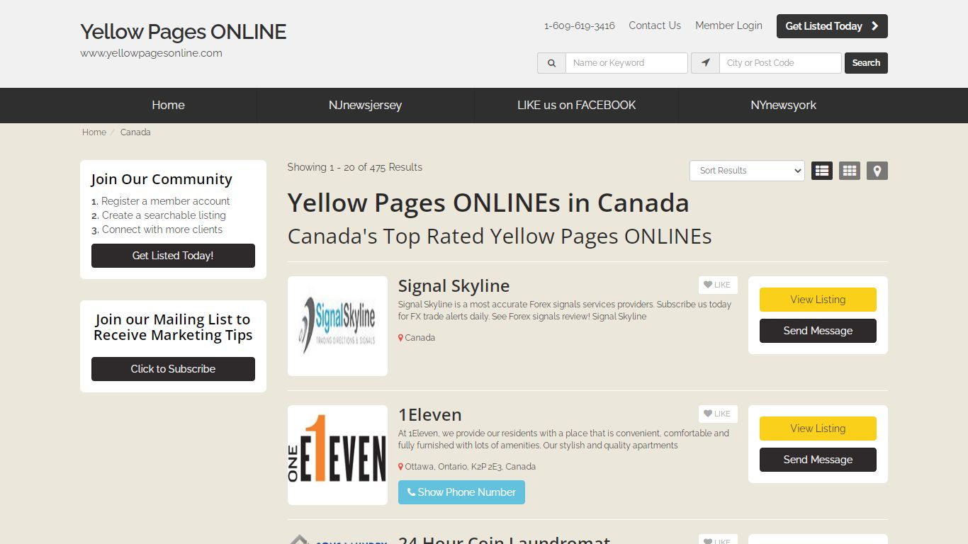 Canada Yellow Pages ONLINEs - Find Canada Yellow Pages ONLINE News ...